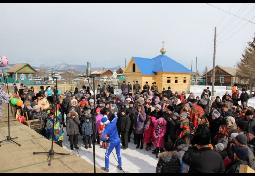 В селе Малоархангельск Красночикойского района прошли народные гуляния «Шуми, гуляй, широкая Масленица!»